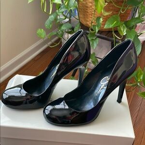Black Patent High Heels